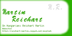 martin reichart business card